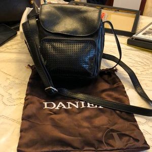 Danier leather crossbody black bag